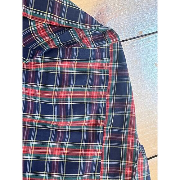 Craig Andrew Men's Button up plaid shirt. Long sleeve. Red/blue/green size large - Picture 4 of 7